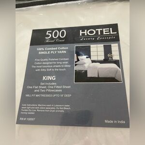 Hotel Collection 500 Thread Count King Bedding Set - White